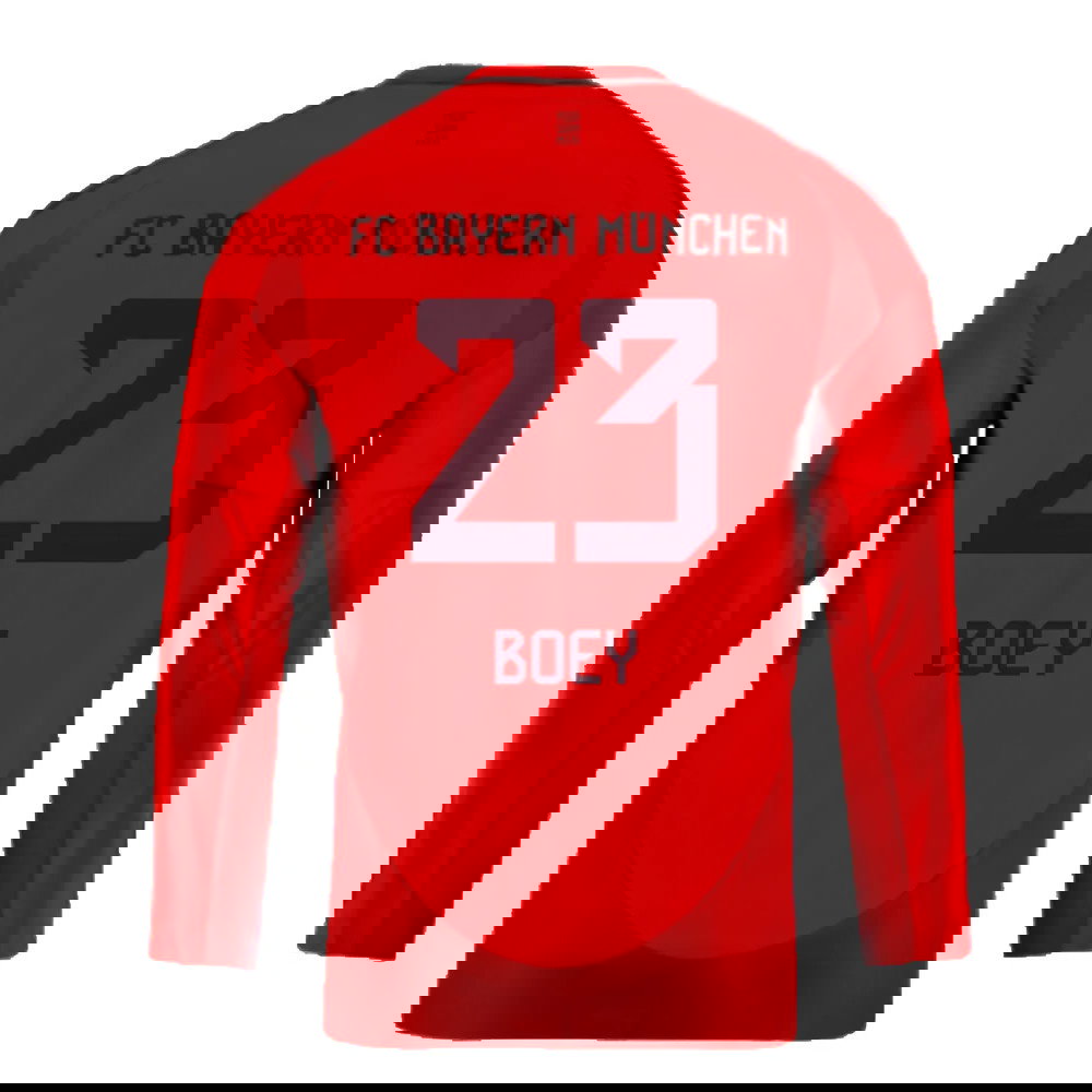2024-2025 Bayern Munich Long Sleeve Home Shirt (Kids) (Boey 23)