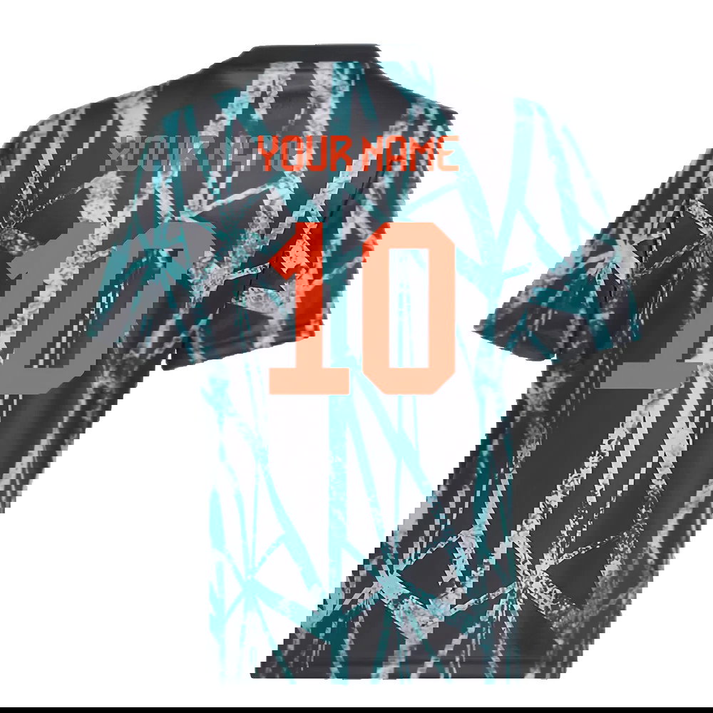 2024-2025 Bayern Munich Pre-Match Shirt (Black) - Kids (Your Name)