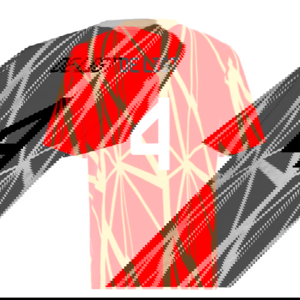 2024-2025 Bayern Munich Pre-Match Shirt (Red) (De Ligt 4)