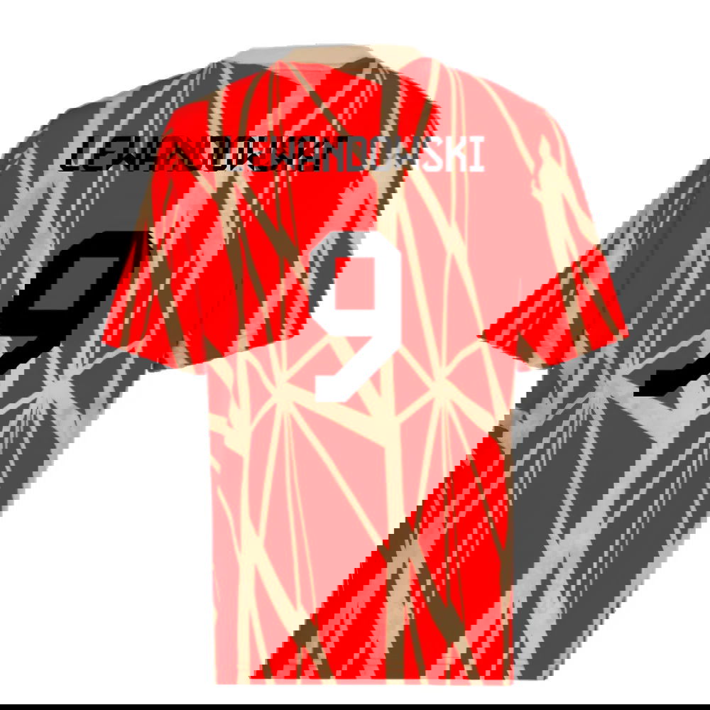 2024-2025 Bayern Munich Pre-Match Shirt (Red) (Lewandowski 9)