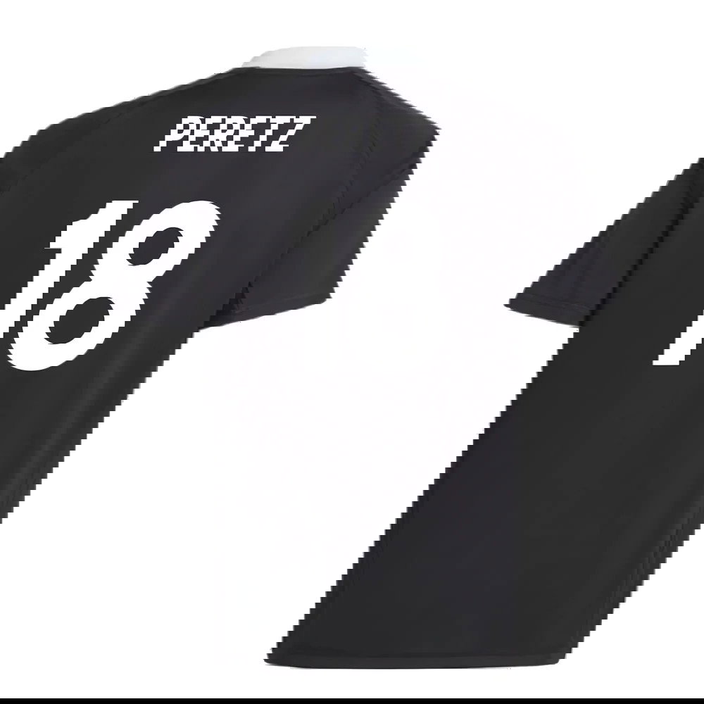 2024-2025 Bayern Munich Third Goalkeeper Shirt (Black) - Kids (Peretz 18)