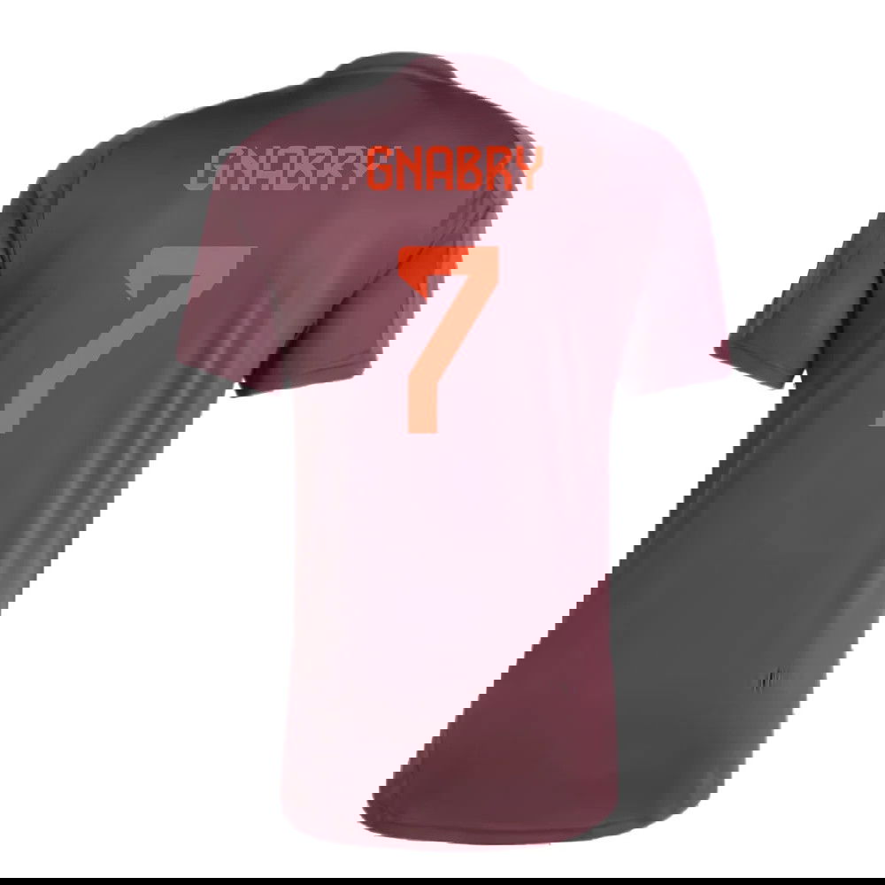 2024-2025 Bayern Munich Training Shirt (Shadow Maroon) (Gnabry 7)