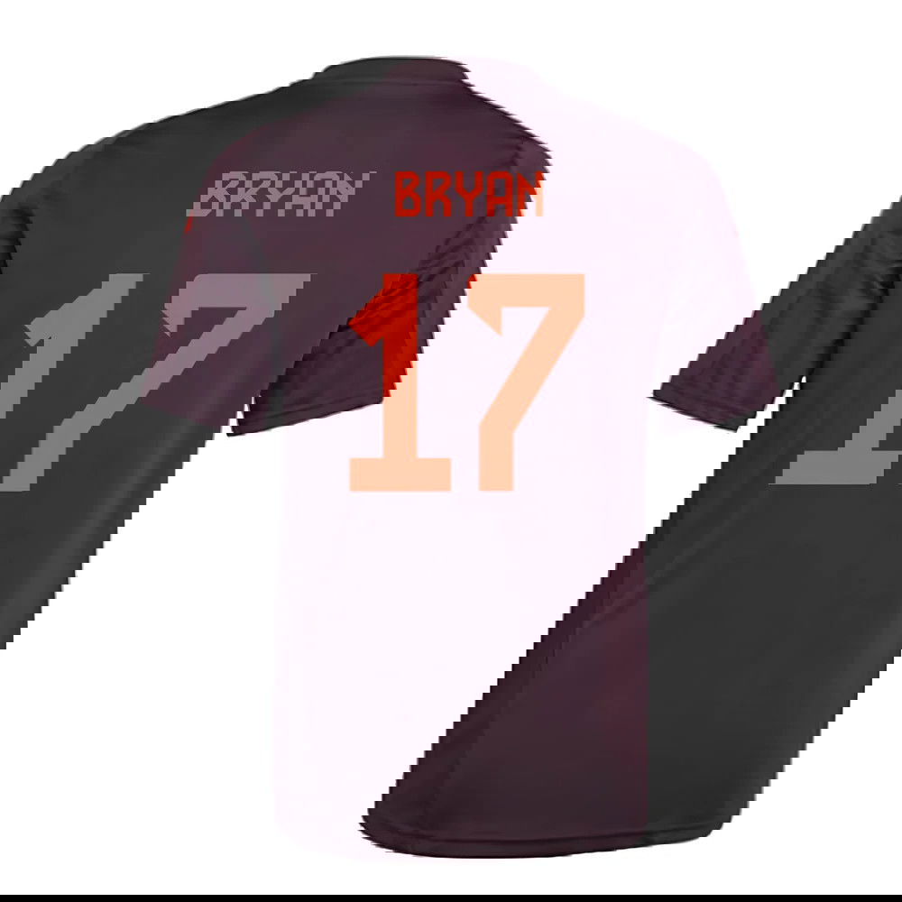 2024-2025 Bayern Munich Training Shirt (Shadow Maroon) - Kids (Bryan 17)