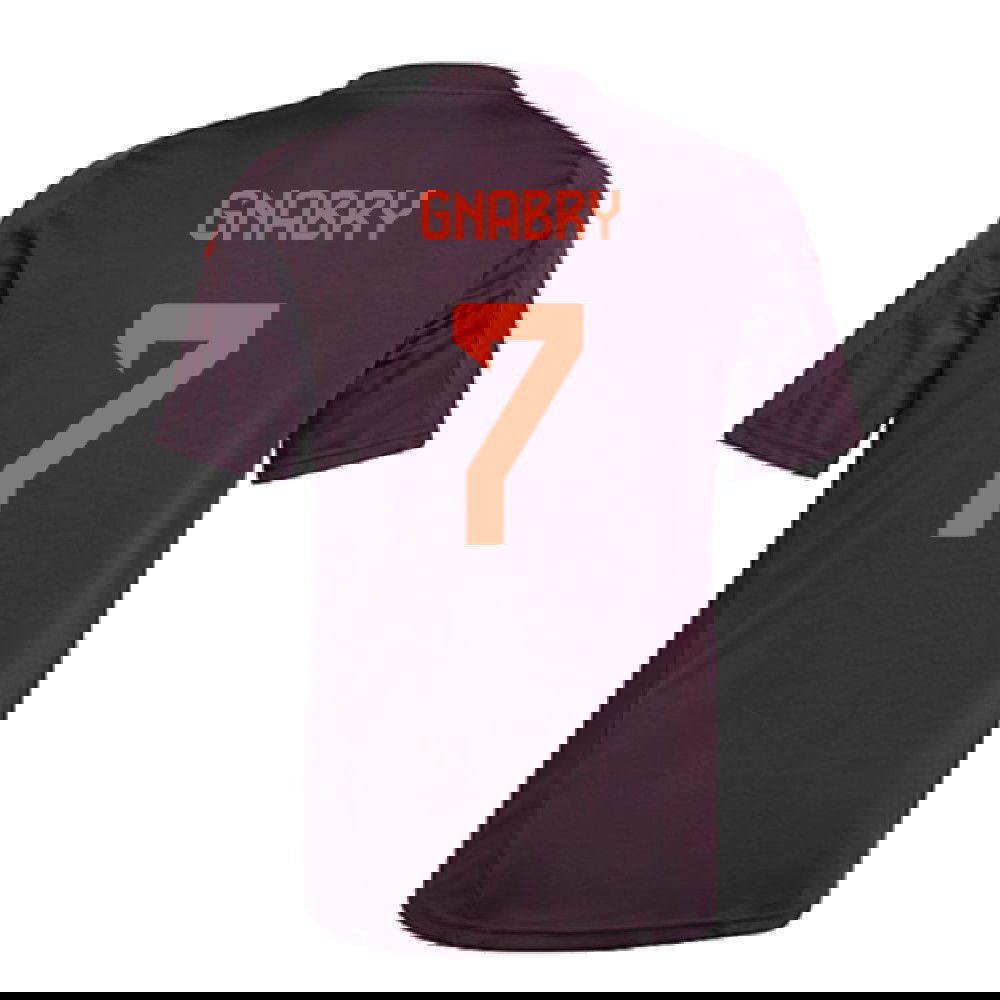 2024-2025 Bayern Munich Training Shirt (Shadow Maroon) - Kids (Gnabry 7)