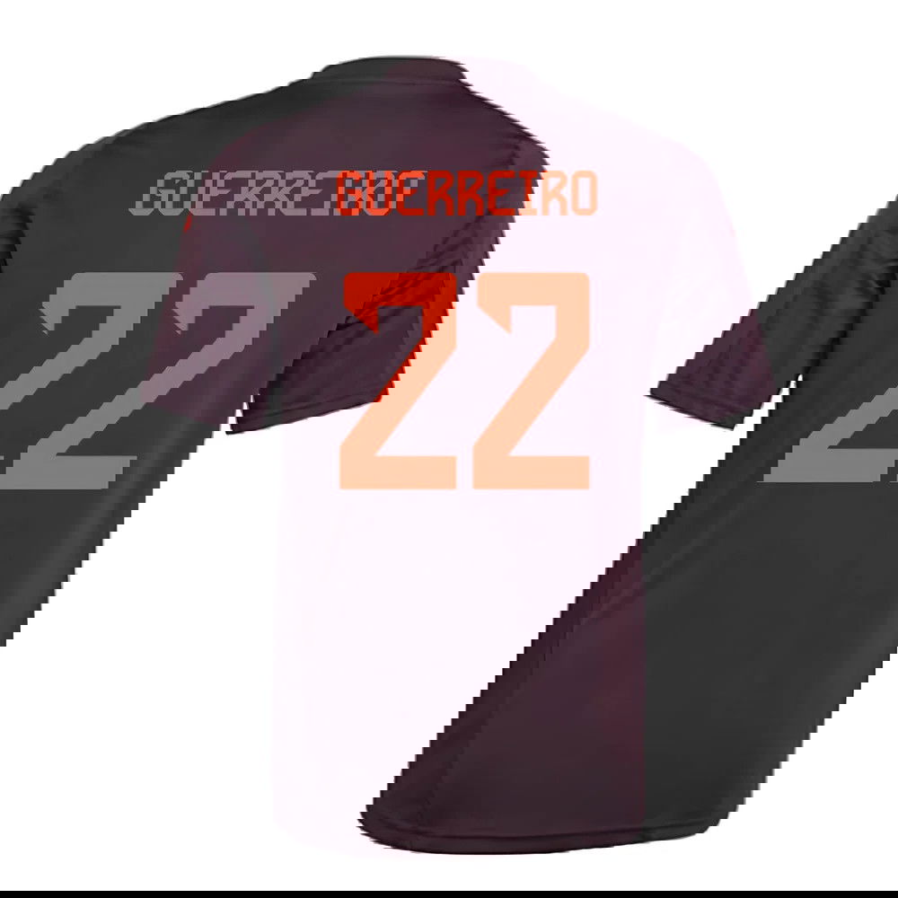 2024-2025 Bayern Munich Training Shirt (Shadow Maroon) - Kids (Guerreiro 22)