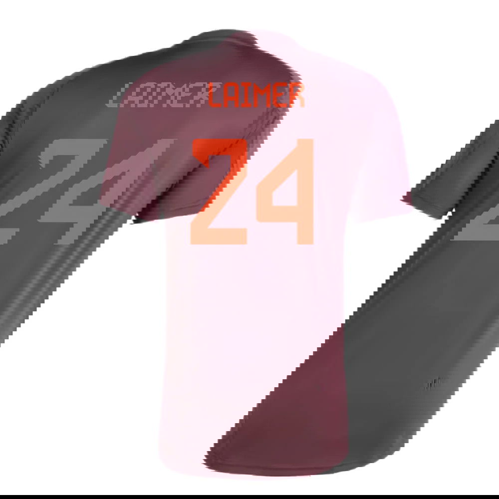 2024-2025 Bayern Munich Training Shirt (Shadow Maroon) (Laimer 24)