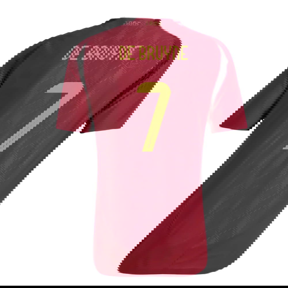 2024-2025 Belgium Authentic Home Shirt (De Bruyne 7)