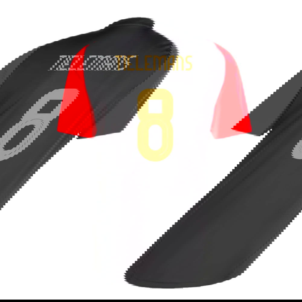 2024-2025 Belgium Training Jersey (Black) (Tielemans 8)