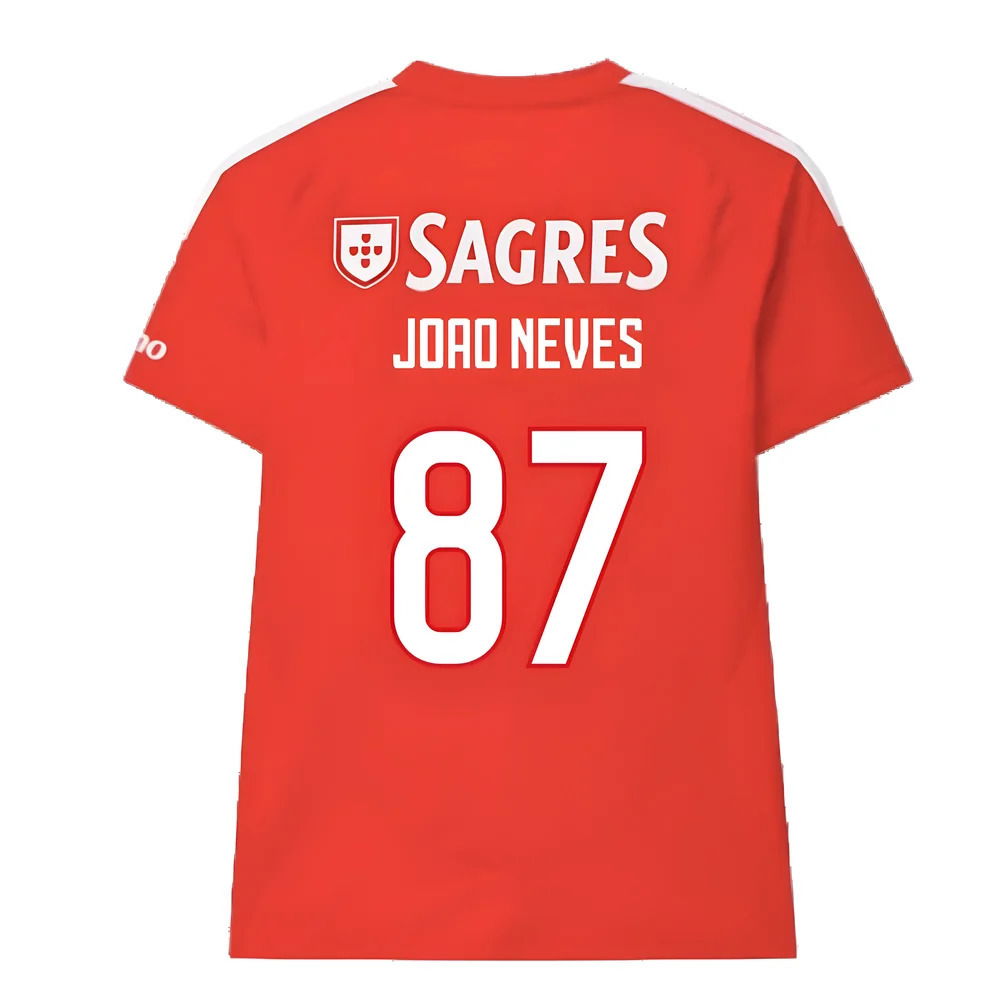 2024-2025 Benfica Home Shirt (Joao Neves 87)