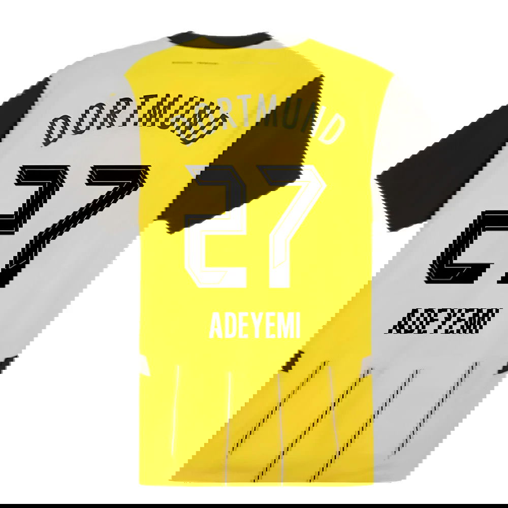 2024-2025 Borussia Dortmund Authentic Home Shirt (Adeyemi 27)