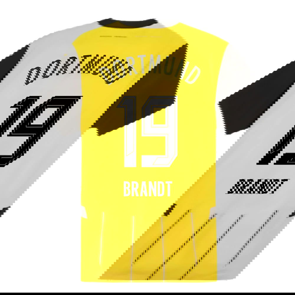 2024-2025 Borussia Dortmund Authentic Home Shirt (Brandt 19)