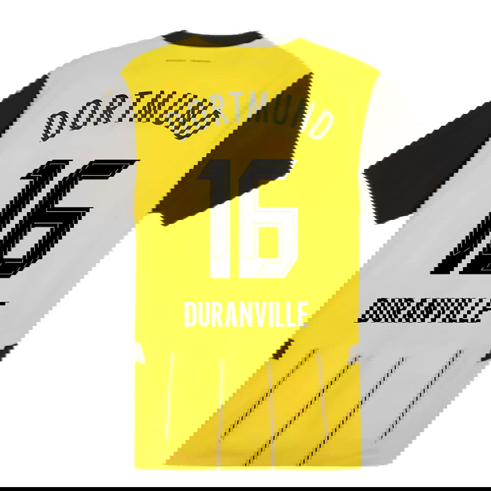 2024-2025 Borussia Dortmund Authentic Home Shirt (Duranville 16)