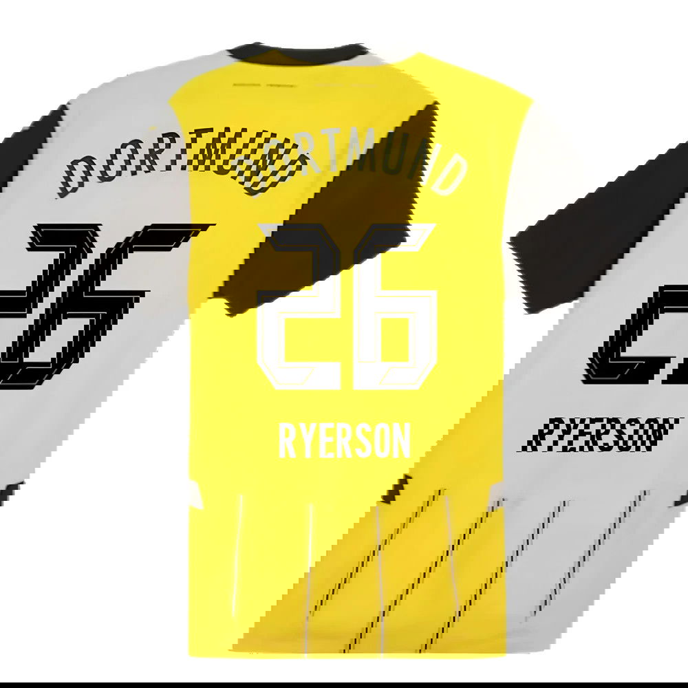 2024-2025 Borussia Dortmund Authentic Home Shirt (Ryerson 26)