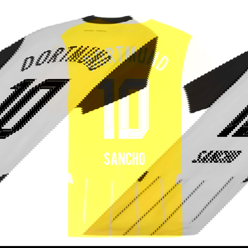 2024-2025 Borussia Dortmund Authentic Home Shirt (Sancho 10)