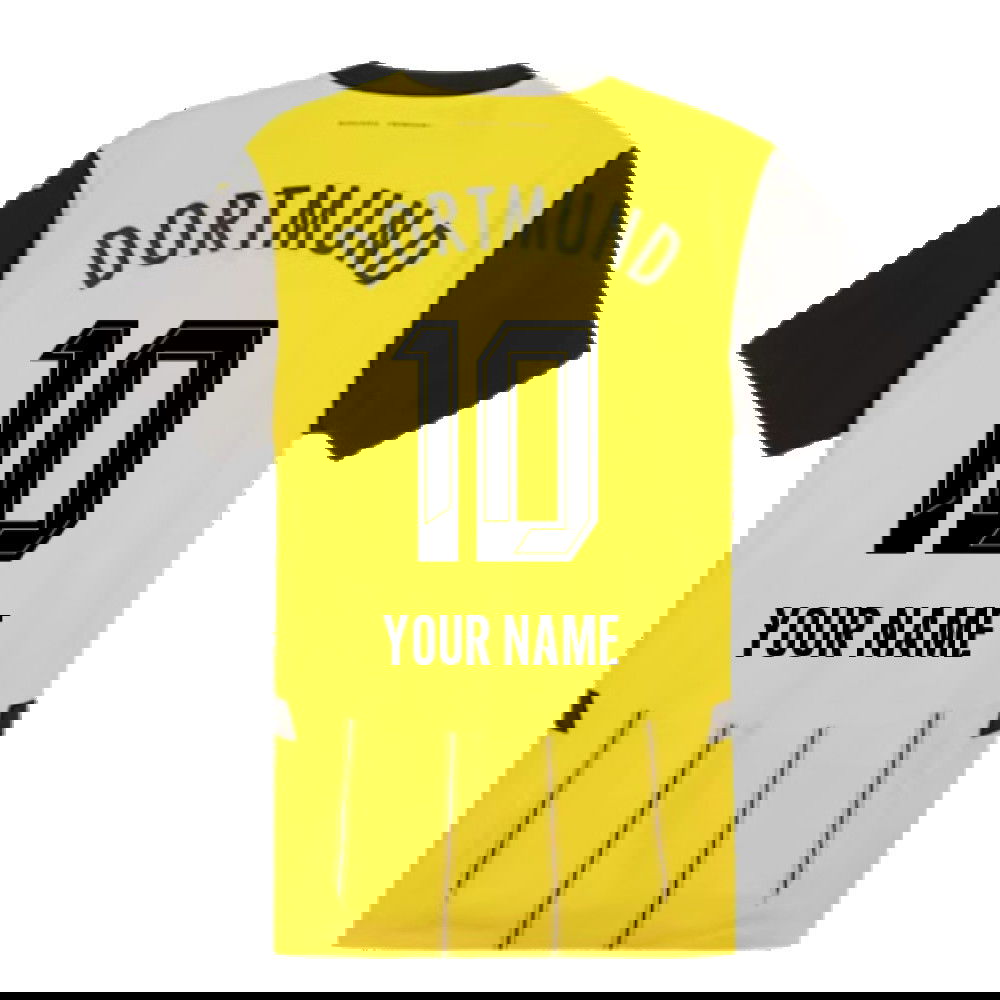 2024-2025 Borussia Dortmund Authentic Home Shirt (Your Name)