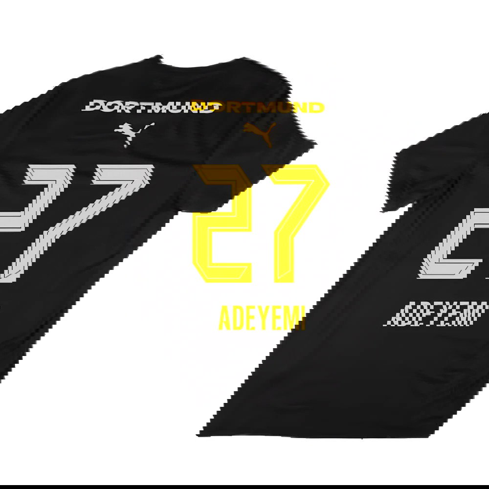 2024-2025 Borussia Dortmund Casuals Tee (Black) (Adeyemi 27)