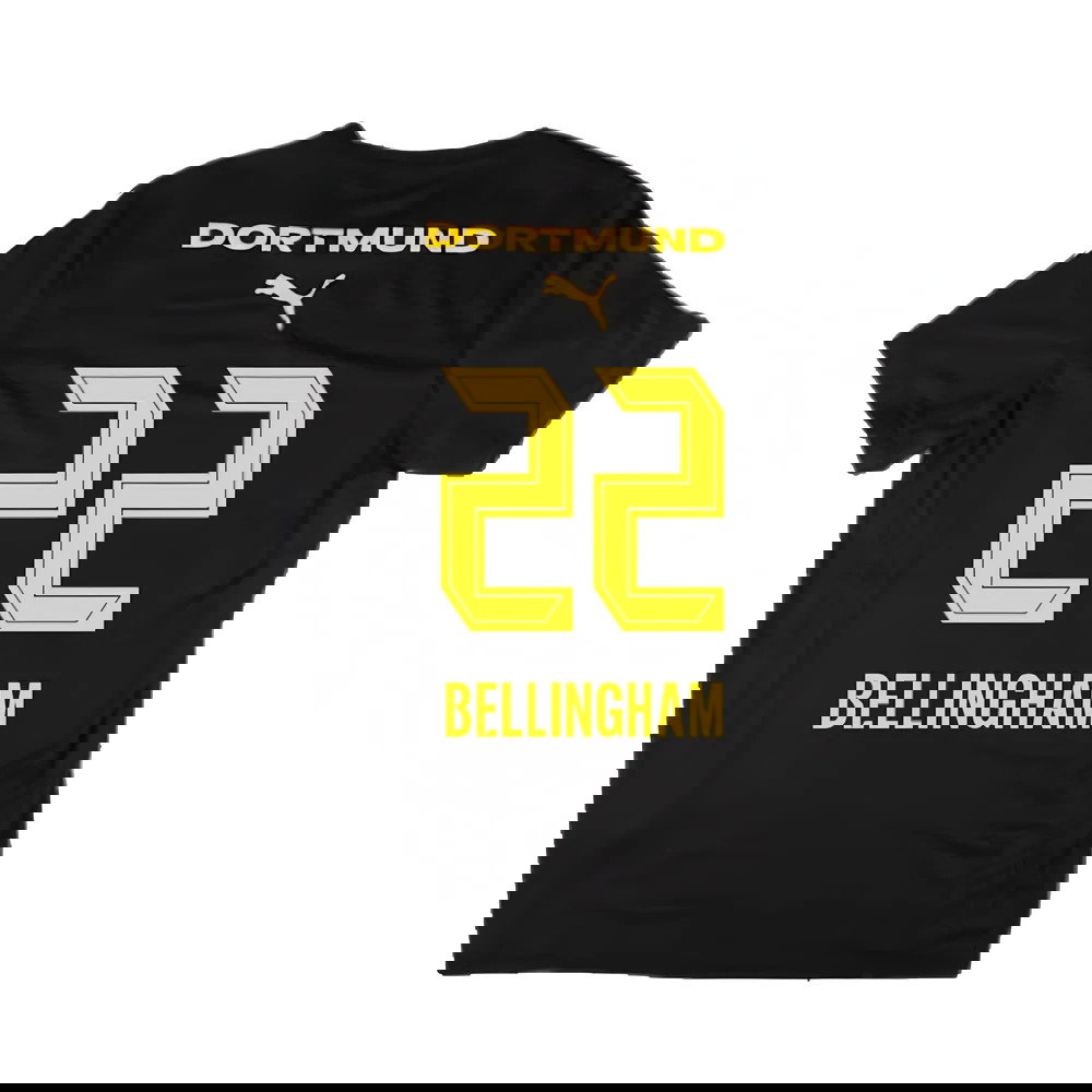 2024-2025 Borussia Dortmund Casuals Tee (Black) (Bellingham 22)