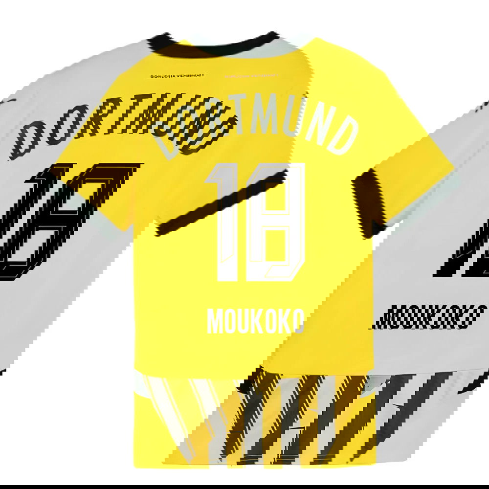 2024-2025 Borussia Dortmund Cup Shirt (Kids) (Moukoko 18)