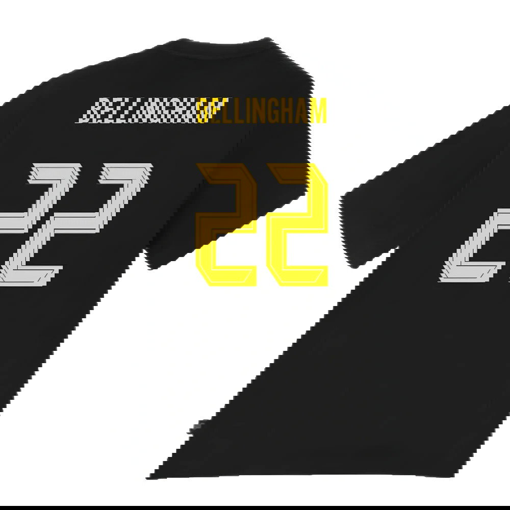 2024-2025 Borussia Dortmund ESS Tee (Black) (Bellingham 22)