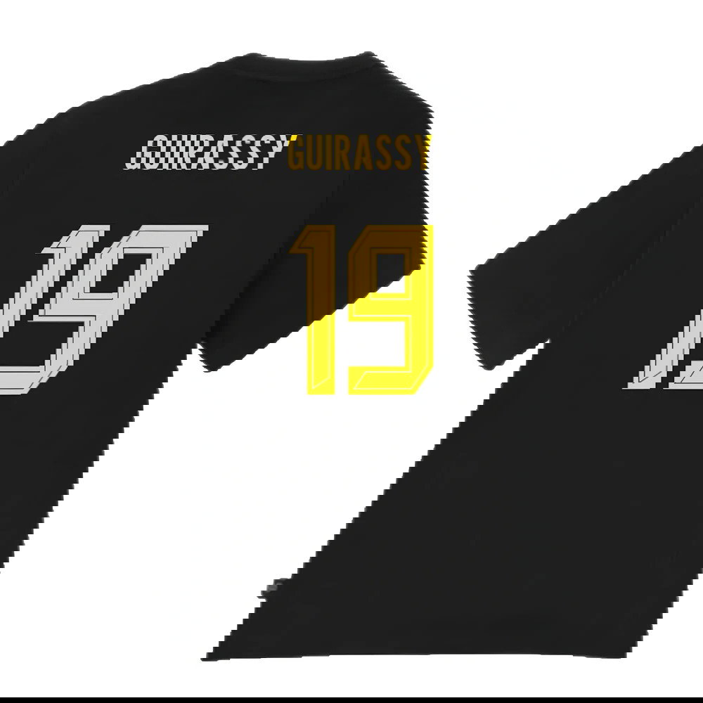 2024-2025 Borussia Dortmund ESS Tee (Black) (Guirassy 19)