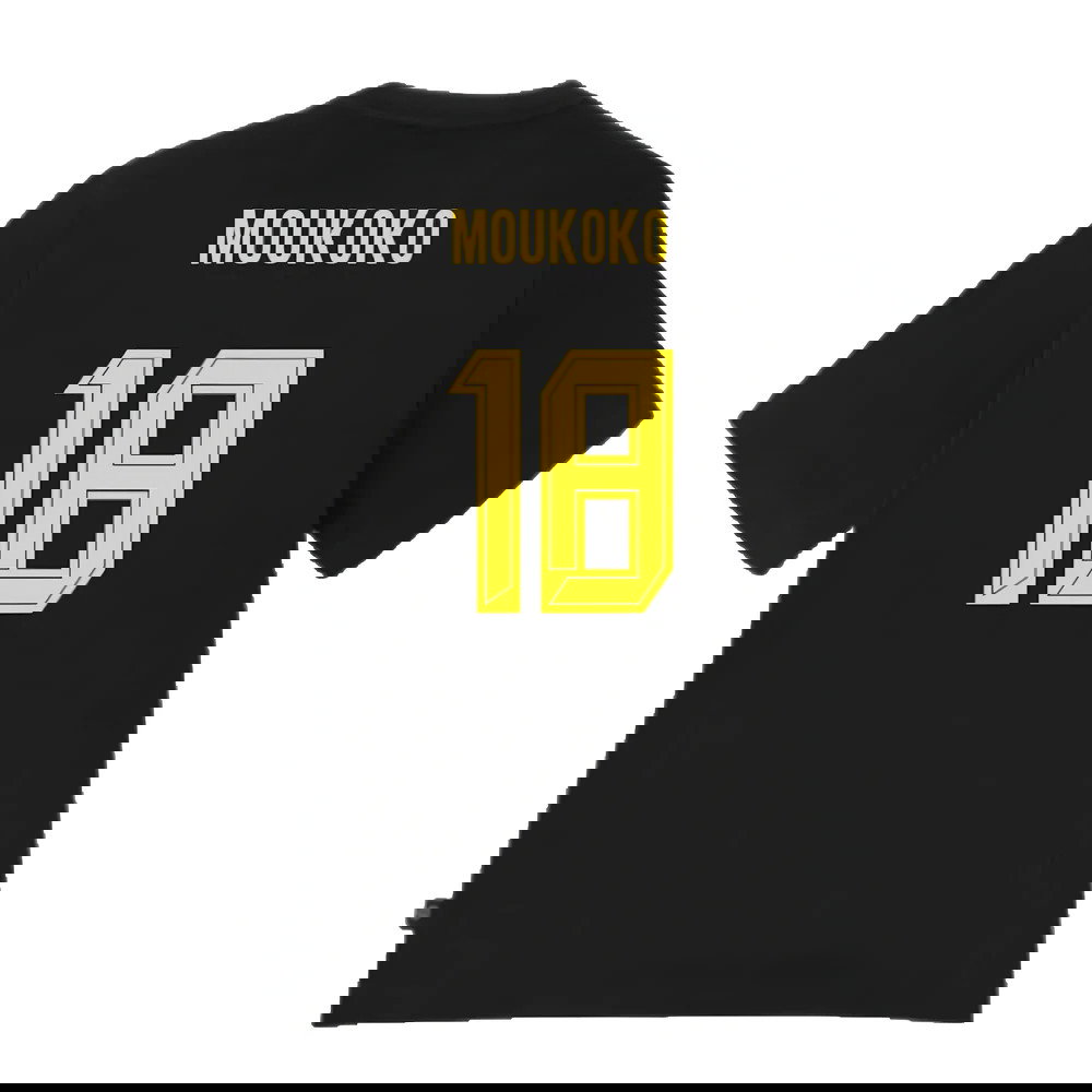 2024-2025 Borussia Dortmund ESS Tee (Black) (Moukoko 18)