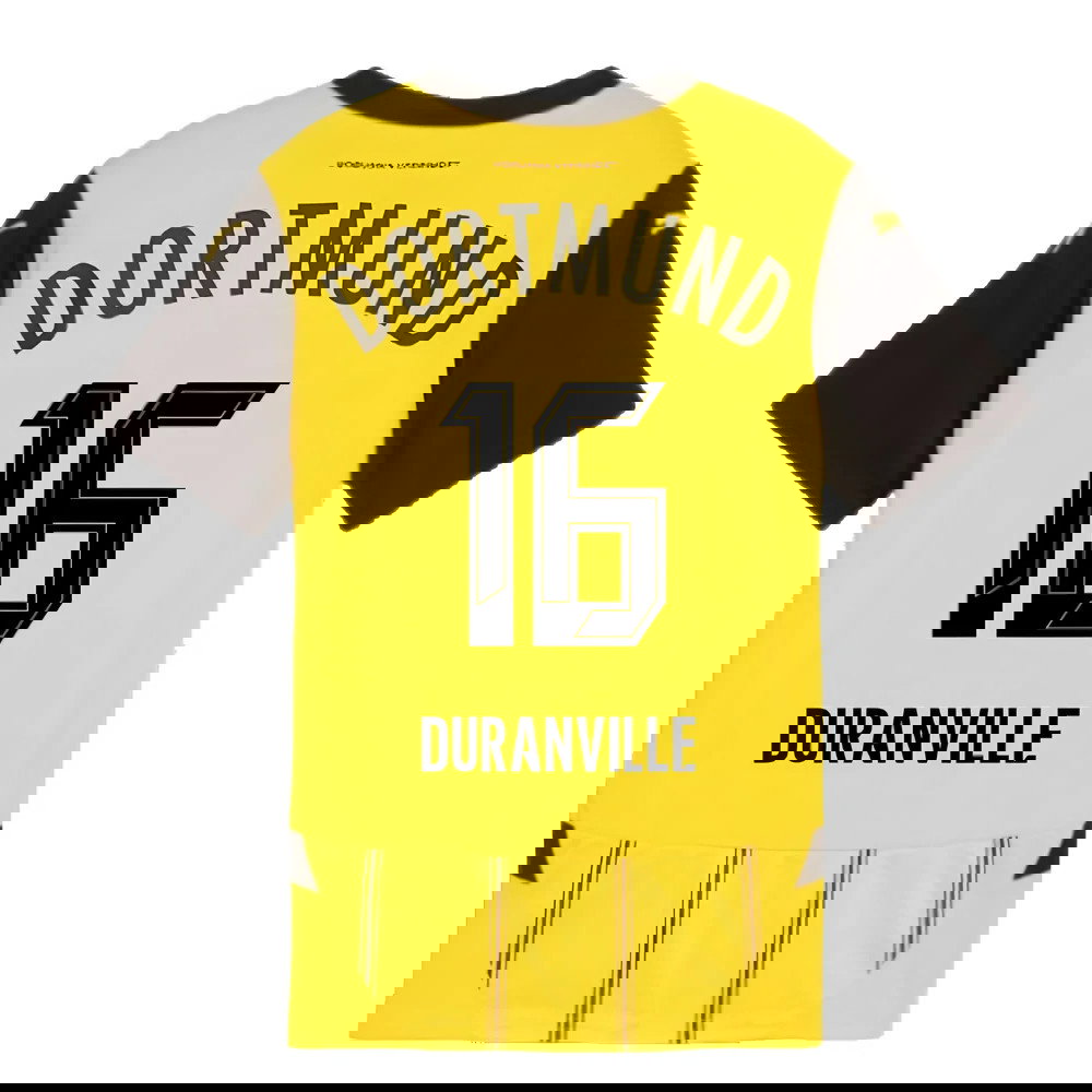 2024-2025 Borussia Dortmund Home Shirt (Kids) (Duranville 16)
