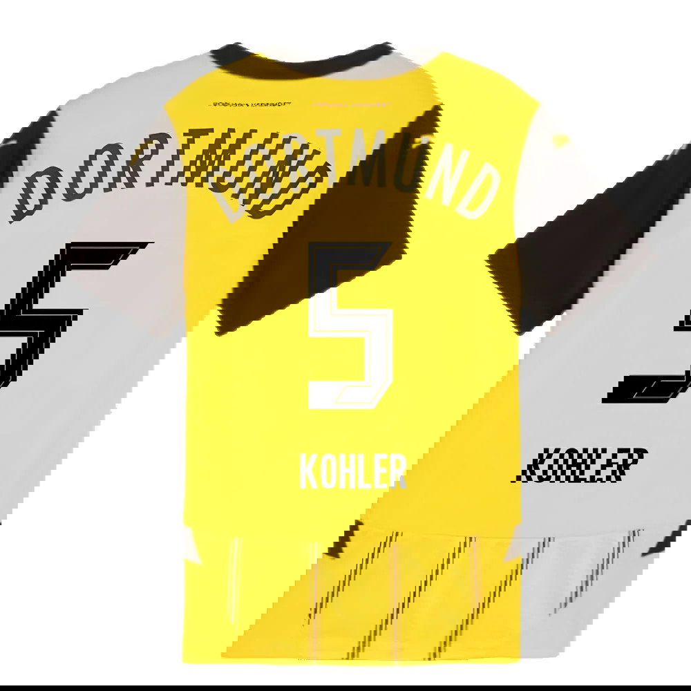 2024-2025 Borussia Dortmund Home Shirt (Kids) (Kohler 5)