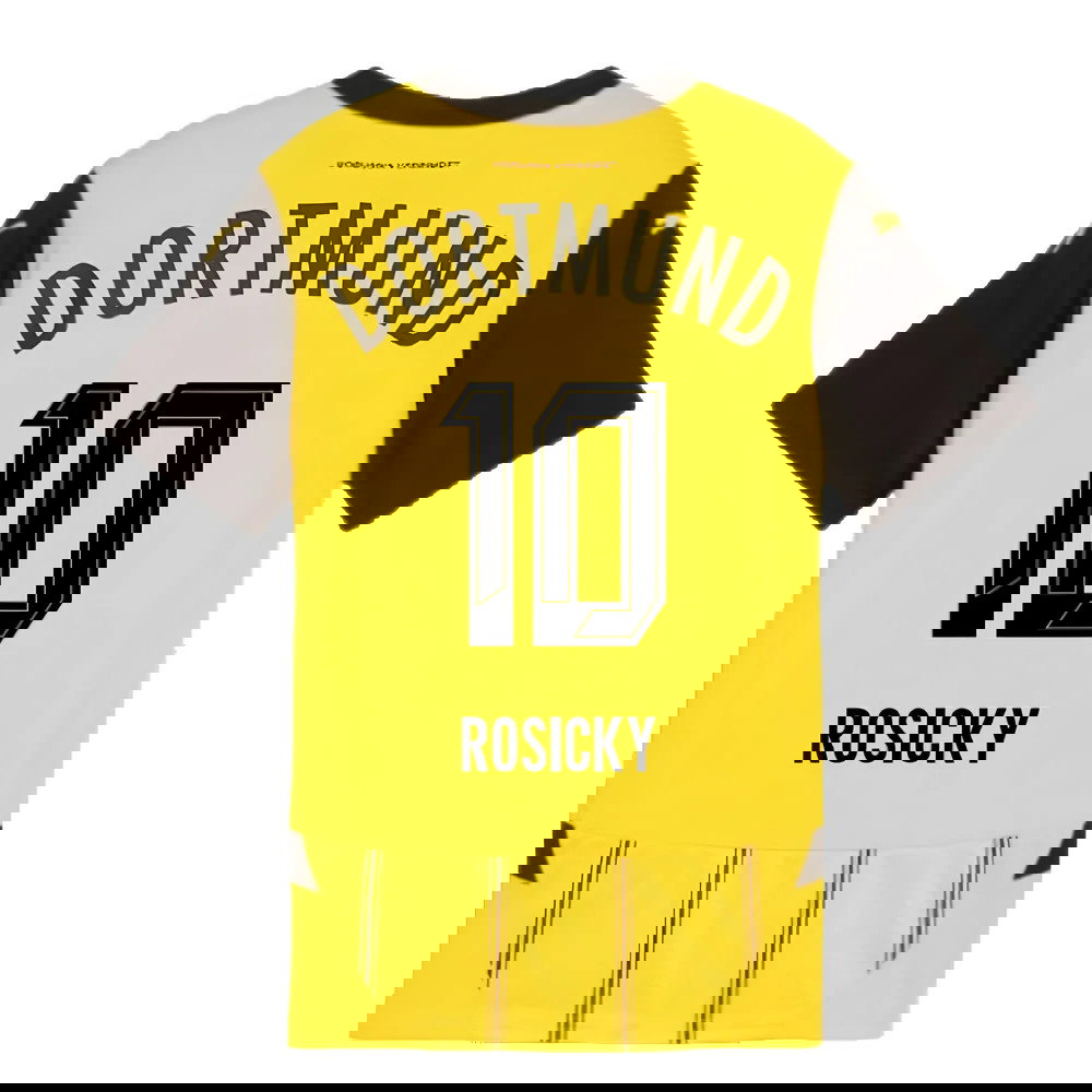 2024-2025 Borussia Dortmund Home Shirt (Kids) (Rosicky 10)