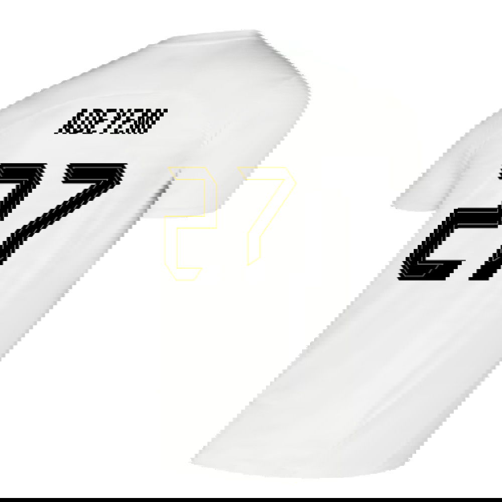 2024-2025 Borussia Dortmund Pre-Match Shirt (White) (Adeyemi 27)