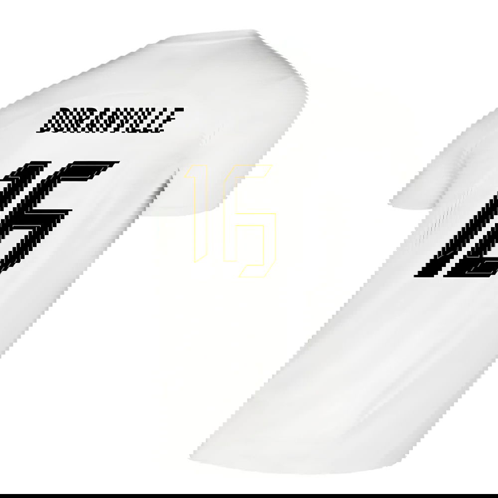 2024-2025 Borussia Dortmund Pre-Match Shirt (White) (Duranville 16)