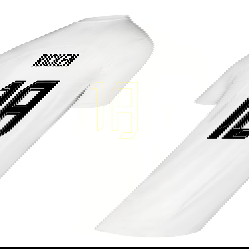 2024-2025 Borussia Dortmund Pre-Match Shirt (White) (Ricken 18)