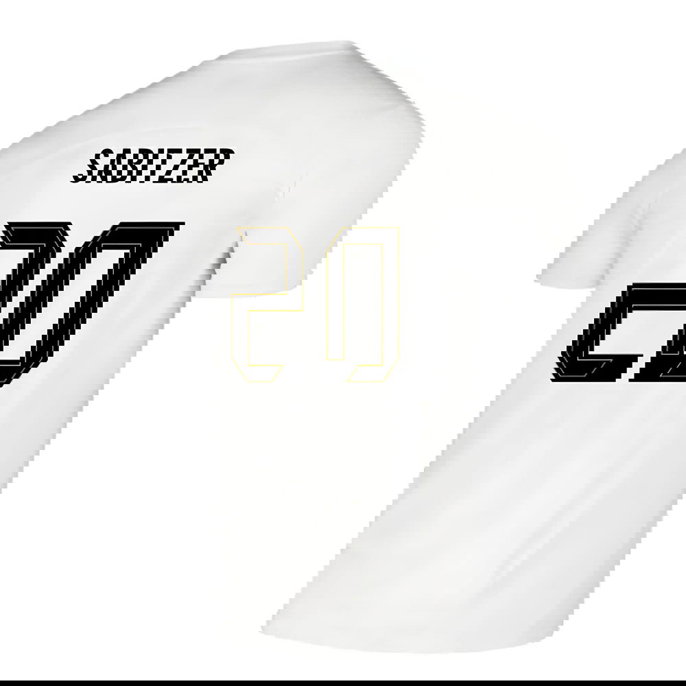 2024-2025 Borussia Dortmund Pre-Match Shirt (White) (Sabitzer 20)