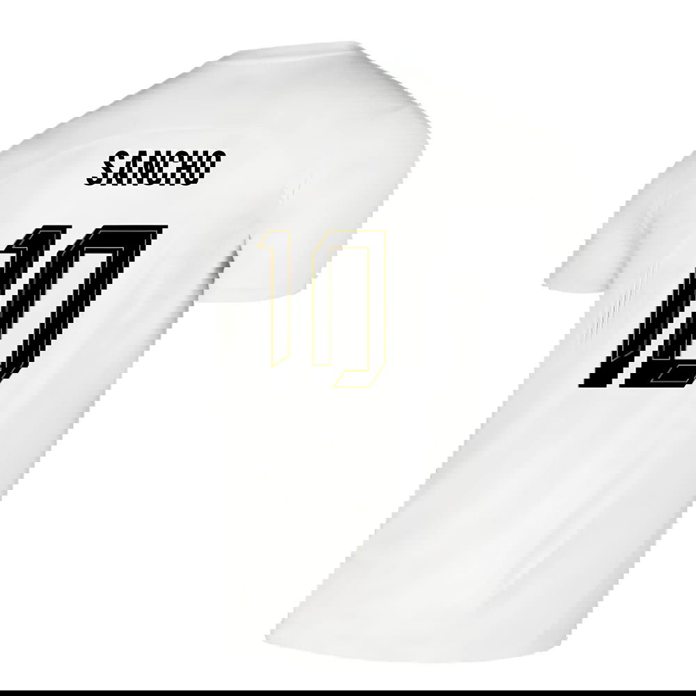 2024-2025 Borussia Dortmund Pre-Match Shirt (White) (Sancho 10)