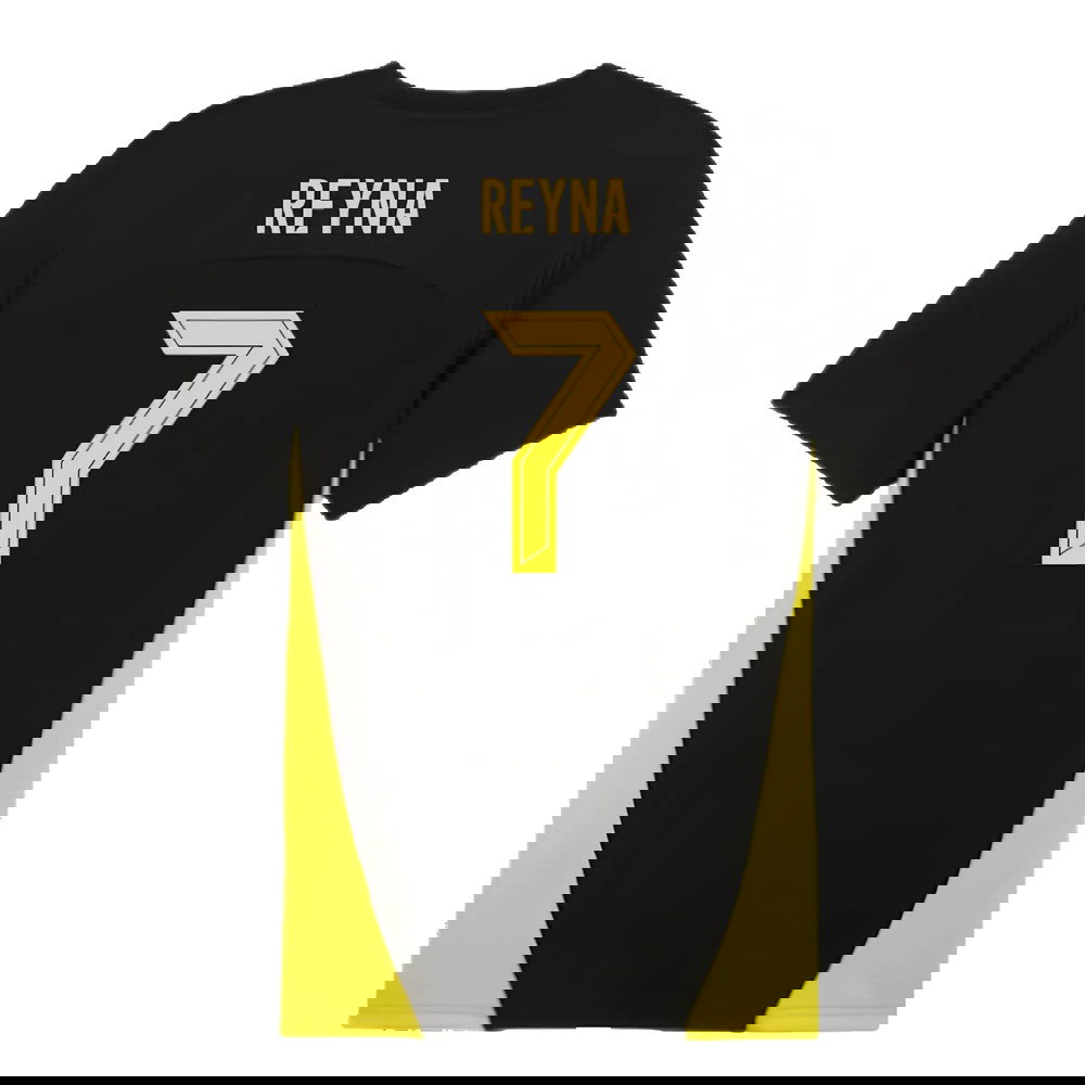 2024-2025 Borussia Dortmund Training Shirt (Black) (Reyna 7)