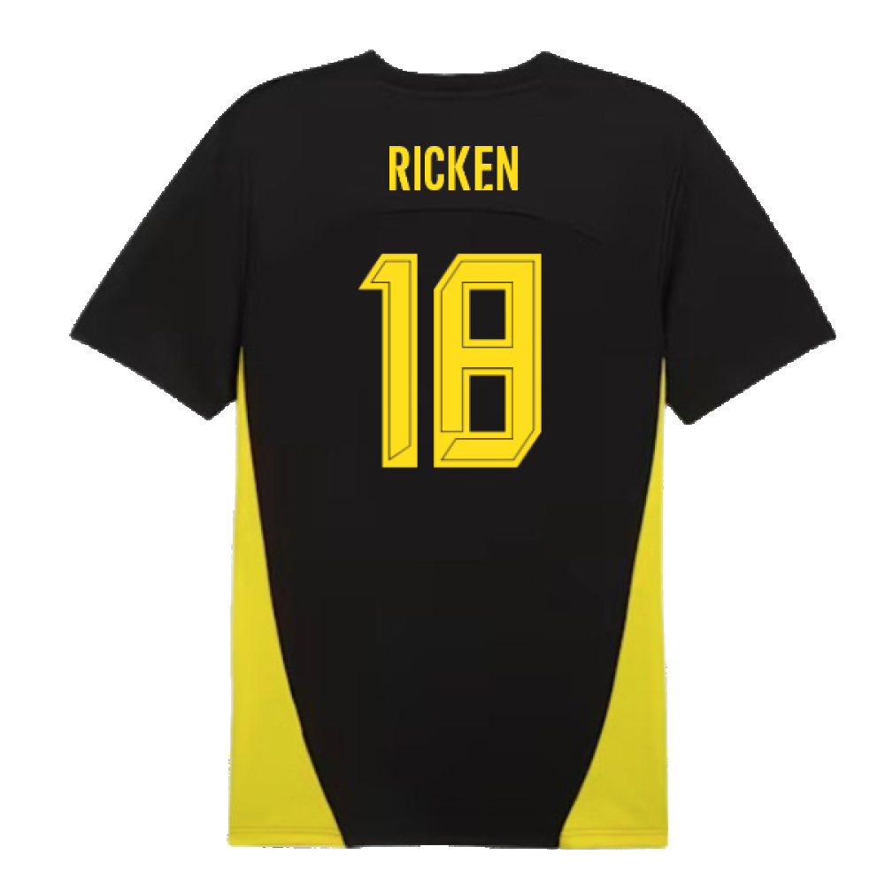 2024-2025 Borussia Dortmund Training Shirt (Black) (Ricken 18)