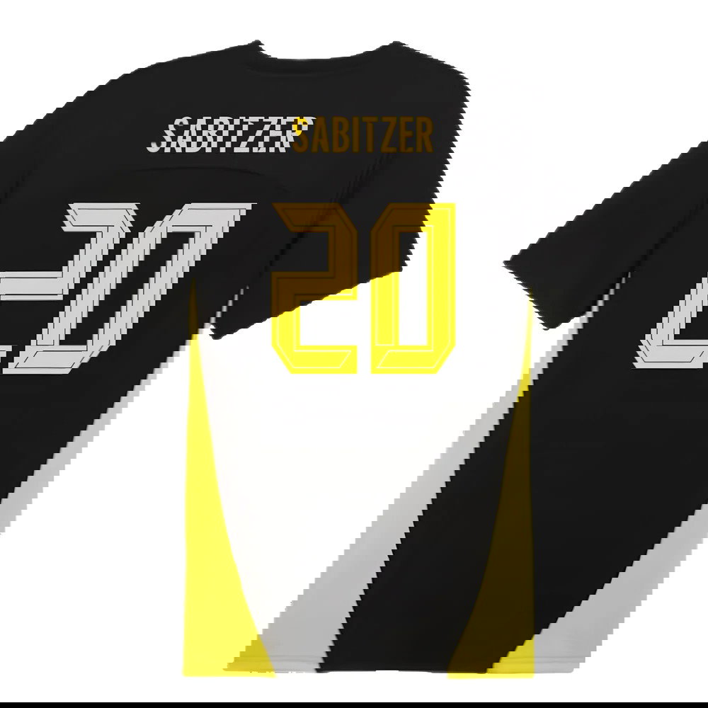 2024-2025 Borussia Dortmund Training Shirt (Black) (Sabitzer 20)