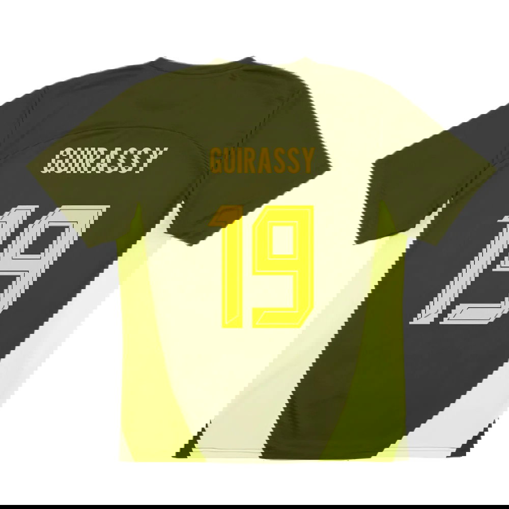 2024-2025 Borussia Dortmund Training Shirt (Myrtle) (Guirassy 19)