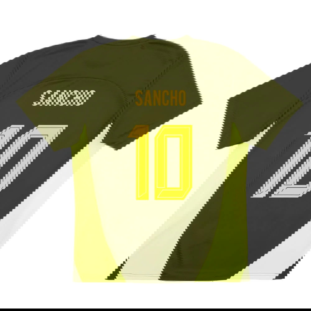 2024-2025 Borussia Dortmund Training Shirt (Myrtle) (Sancho 10)