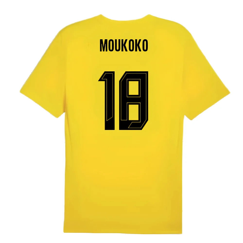 2024-2025 Borussia Dortmund Training Shirt (Yellow) - Kids (Moukoko 18)