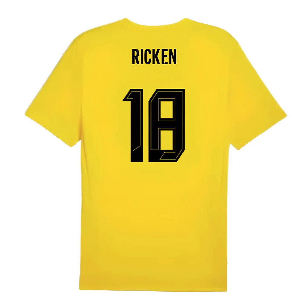 2024-2025 Borussia Dortmund Training Shirt (Yellow) - Kids (Ricken 18)