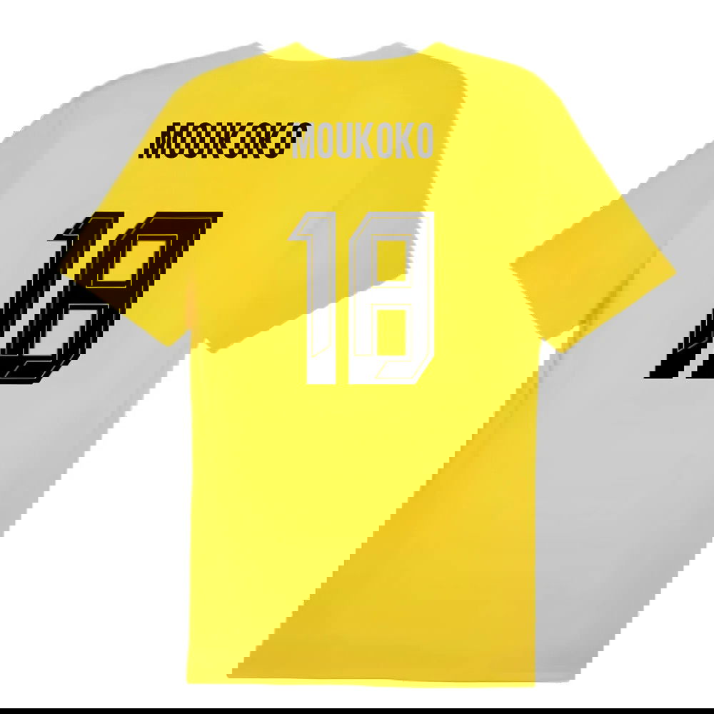 2024-2025 Borussia Dortmund Training Shirt (Yellow) (Moukoko 18)