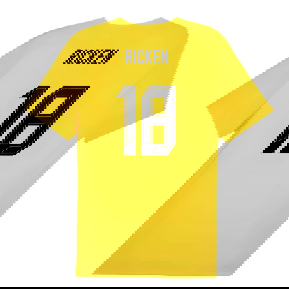 2024-2025 Borussia Dortmund Training Shirt (Yellow) (Ricken 18)