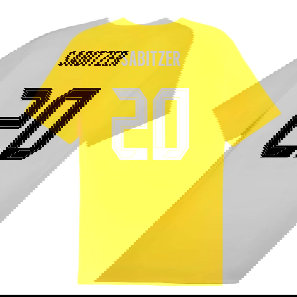2024-2025 Borussia Dortmund Training Shirt (Yellow) (Sabitzer 20)
