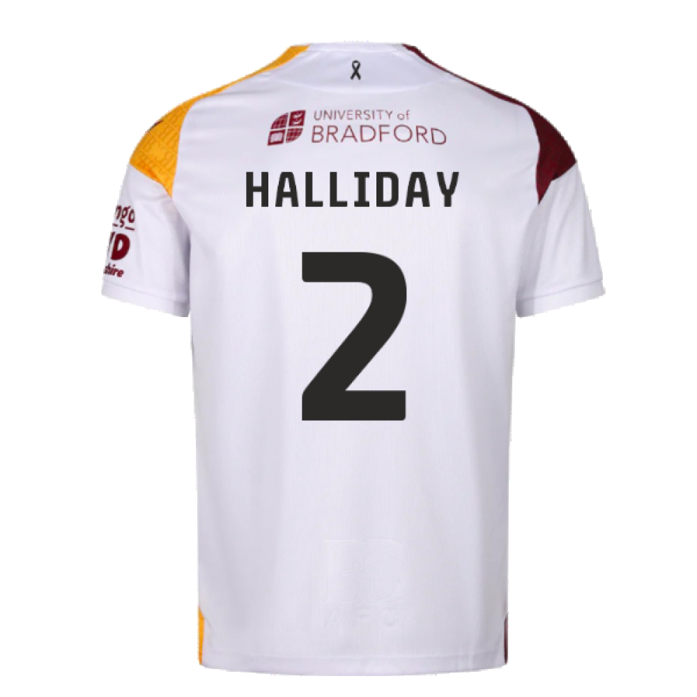 2024-2025 Bradford City Away Shirt (Halliday 2)