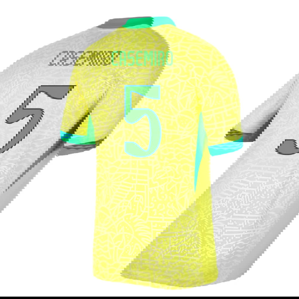 2024-2025 Brazil Home Shirt (Casemiro 5)