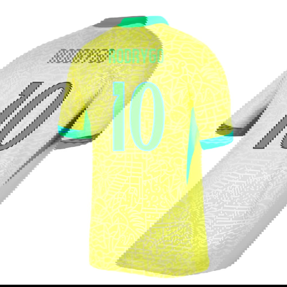 2024-2025 Brazil Home Shirt (Rodrygo 10)