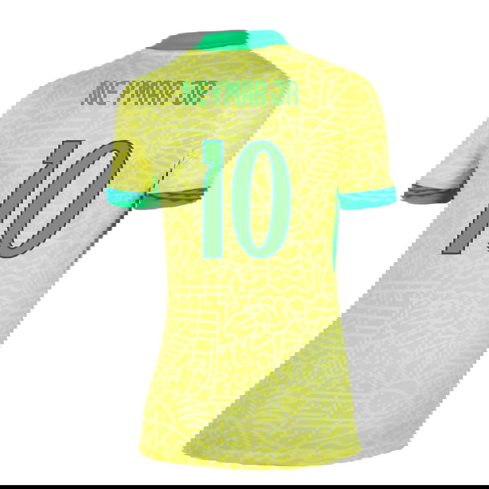 2024-2025 Brazil Home Shirt (Womens) (Neymar JR 10)