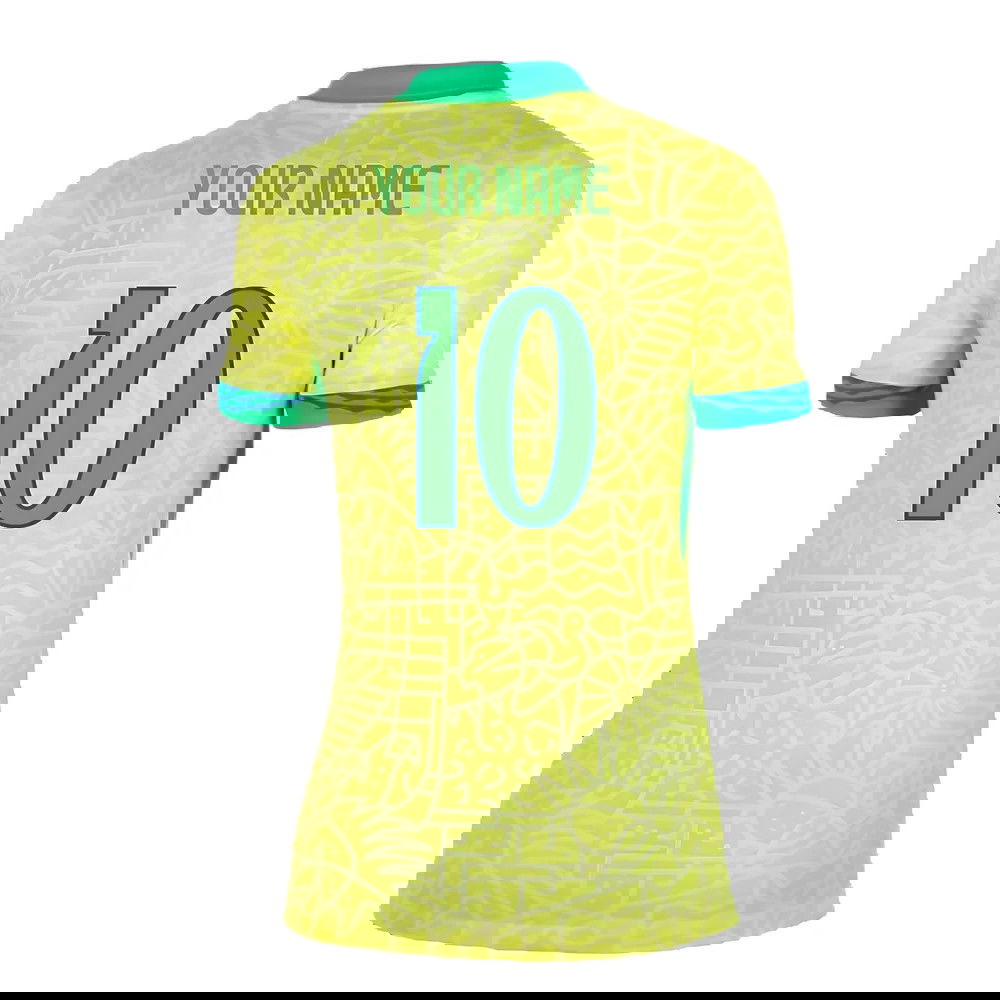 2024-2025 Brazil Home Shirt (Womens) (Your Name)