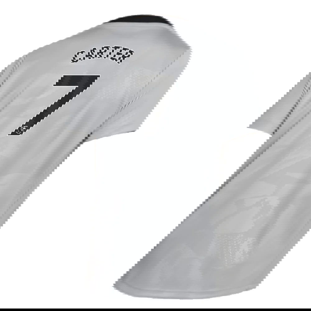 2024-2025 Chelsea Third Academy Pre-Match Shirt (Grey) - Kids (Carter 7)