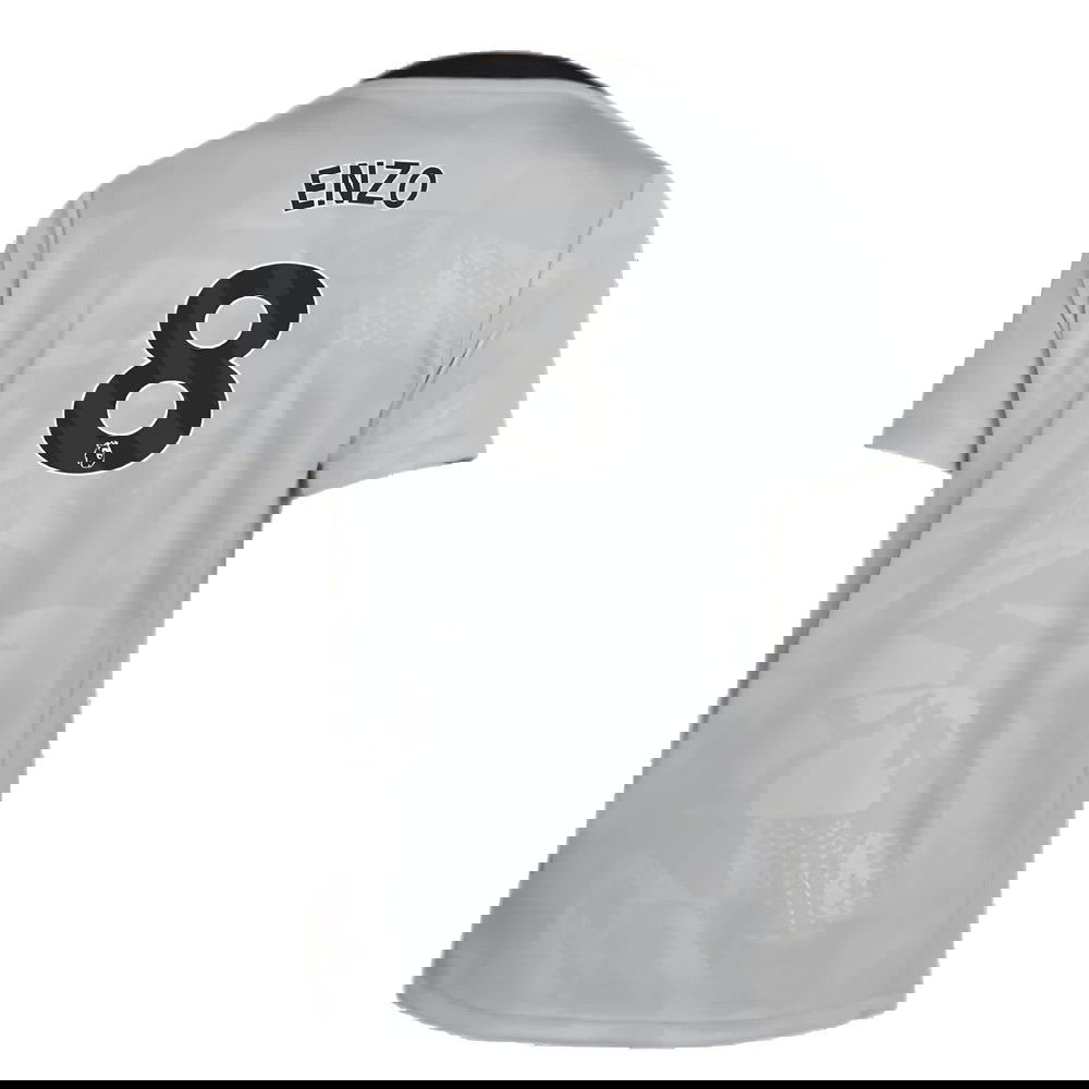 2024-2025 Chelsea Third Academy Pre-Match Shirt (Grey) - Kids (Enzo 8)